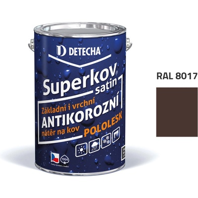 Detecha Superkov Satin 20kg RAL 8017 čokoládově hnědý