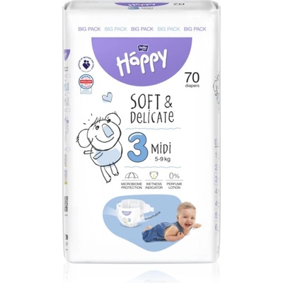 Bella Baby Happy Soft&Delicate 3 70 ks