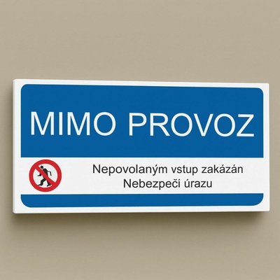 Traiva s.r.o Mimo provoz Verze: Plast 190 x 90 mm tl. 0.5 mm - Kód: 03373