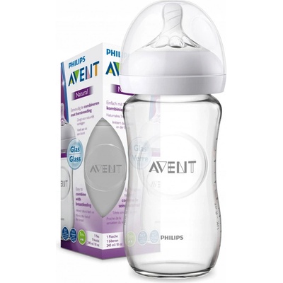 Philips Avent fľaša 240ml Natural Sklo