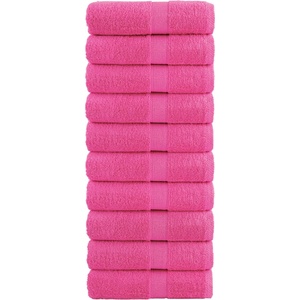 vidaXL Премиум кърпи за гости SOLUND 10 бр. Розови 30x50 см 600 г/м2 (137520)