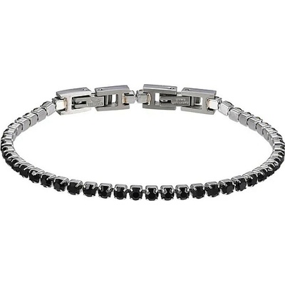 Free Style Tenisový náramok z chirurgickej ocele so zirkónmi MBSS19 Steel