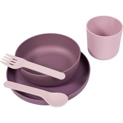 Bo jungle Ö Jídelní sada CPLA Pink 5 ks
