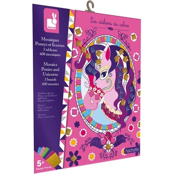 Image 1 of Janod Детска мозайка Janod - Понита и еднорози (J07957)