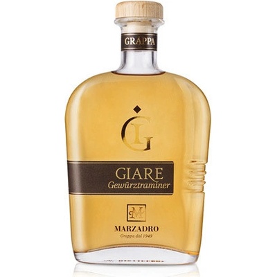 Marzadro Grappa Giare Gewürztraminer 41% 0,7 l (čistá fľaša)