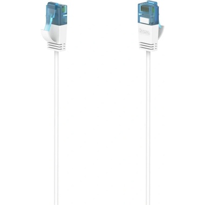 Hama Мрежов кабел HAMA Flexi-Slim, U/UTP CAT 6a, 10 Gbit/s, RJ-45 - RJ45, 3.0 m, Бял (4047443442970)