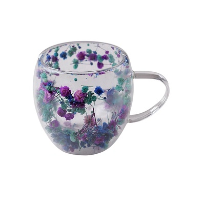 CupHup Стъклена термо чаша CupHup Passion Flower, Двойно дъно, Queen of the Night (02-24)