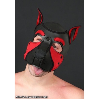 Psia maska Mr. S Leather Neoprene K9 Hood Large, neoprénová psia kukla pre puppy play