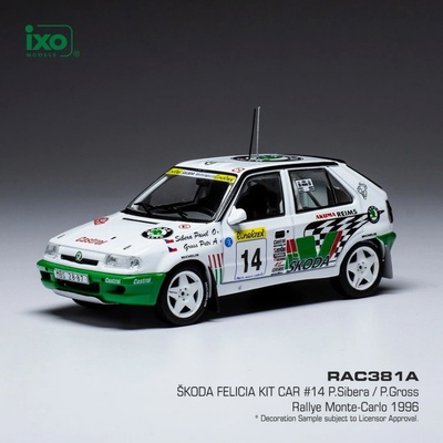 IXO Skoda Felicia Kit Car No.14 Rallye Monte Carlo 1996 Sibera/Gross 1:43