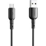 Vipfan Кабел Vipfan Colorful X11, USB към Micro USB, 3A, 1m, Черен (X11MK-black)