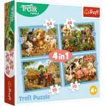 Trefl Пъзел Trefl 4в1 - Семейна разходка с Трефлик (34692) - ozone