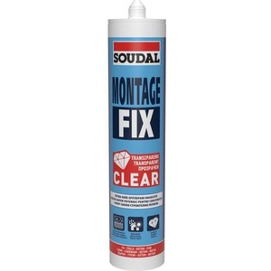 Soudal ЛЕПИЛО МОНТАЖНО soudal montage fix 280мл ПРОЗРАЧНО (145817)