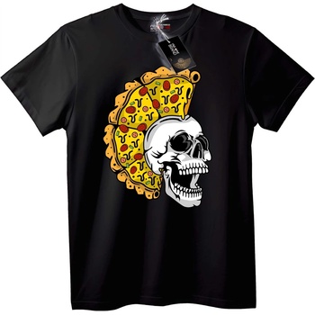 NOONEBRAND Тениска Skull Пица - S, White