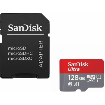Image 1 of SanDisk Ultra microSDXC 128GB A1/CL10/USH-I (SDSQUAB-128G-GN6IA/215427)