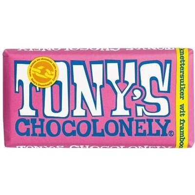 Tony's bílá čokoláda s malinami 180 g