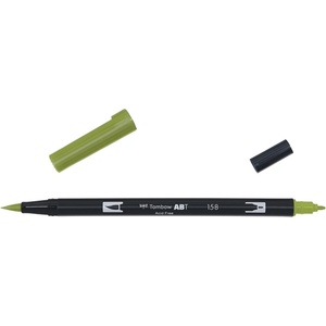 Tombow Томбоу Маркер ABT Dual Brush 158 тъмно маслинено (ABT-158)