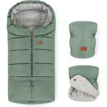 Petite&Mars Zimný set Jibot 3v1 Jasie Pale Eucalypt
