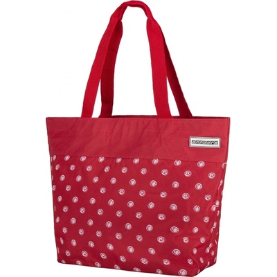 anndora Nákupná taška - Červená s bodkami