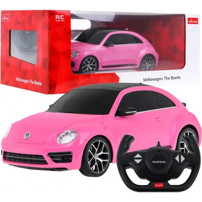 Rastar Auto na dálkové ovládání Volkswagen Beetle RTR růžové 1:14
