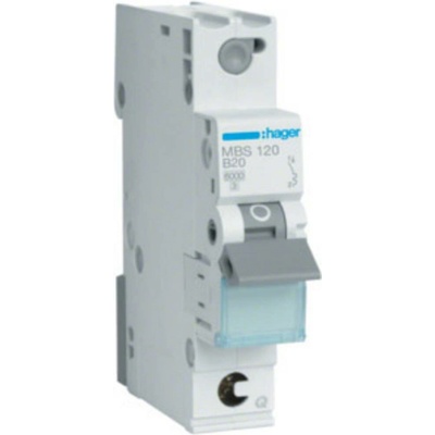 Hager MBS120 MBS120 1fázový 20 A 230 V, 400 V