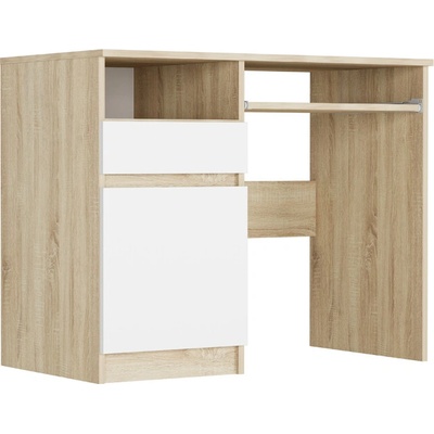 Framire Psací stůl s levým úložným prostorem Sonoma mix Modern N35 90 x 50 cm