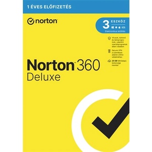 Symantec SW Norton 360 Deluxe - 21417488 - 25GB BG 1 потребител, 3 устройства/1 година, електронен лиценз (21417488)