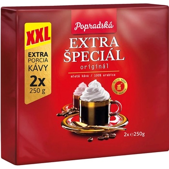 Popradská Mletá káva Extra špeciál 2 x 250 g