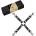 Ограничаващ аксесоар за маншети - Organosilicon Hogtie Black Silver (LIEBESE039)