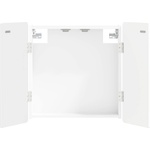 vidaXL Кабинет за дартборд ZWOLLE Бяло 52, 5 x 10, 5 x 57, 5 см (896445)