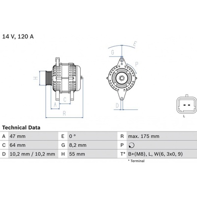Alternátor BOSCH 0 986 049 650