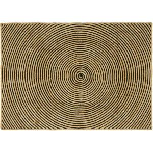 vidaXL Килим за площ Черно 120 x 170 cm юта (42010742)