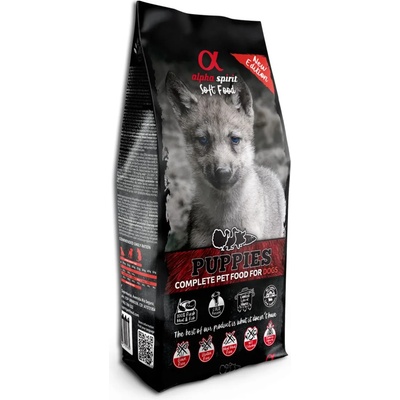 Alpha Spirit Complete Soft Dog Food - Puppies 1, 5кг