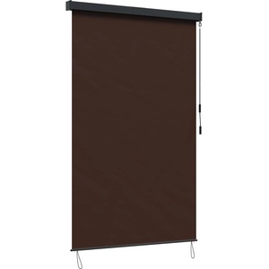 vidaXL Ролетна щора Кафяво 140 x 250 cm Текстил и Алуминий (42037188)