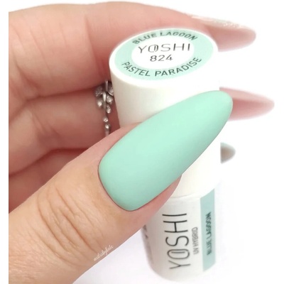 Yoshi Hybridní lak na nehty 824 Blue Lagoon Pastel Paradise 6 ml