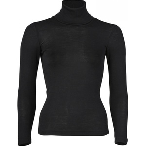 Engel Мъжко копринено термобельо Engel Roll-neck L/S Merino base layer - Black - размер 50/52 (EU) (014-1428-0215)