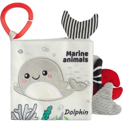 Sensillo Мека книжка Sensillo - Делфинче, черно-бяла (SILLOZ-0370)