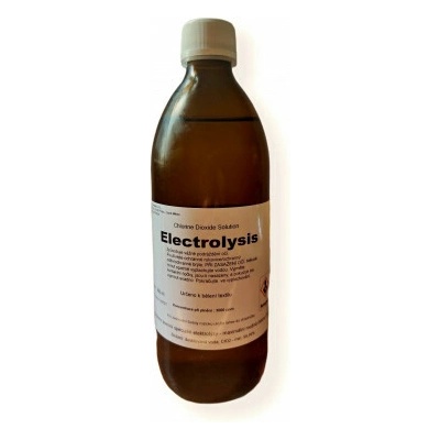 CDS Electrolysis Oxid Chloričitý ClO2 + H2O 500 ml