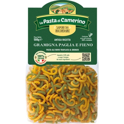 La Pasta di Camerino vaječné Gramigna Paglia e Fieno 12 x 0,5 kg