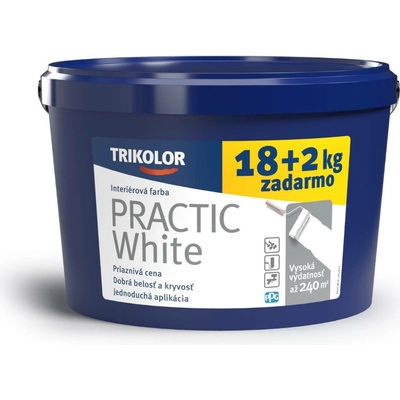 TRIKOLOR PRACTIC White 18 + 2 kg Bílá