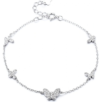 DELIS Сребърна гривна 925, jw1230, модел пеперуди, с родиево покритие (jw1230)