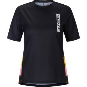 Scott Дамска фланелка с къс ръкав за колоездене Scott Women's Tee Tuned Sl S/S Cycling jersey - Black (156-2866-0113)