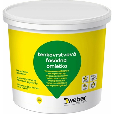 Weber Weberpas fasádna omietka 1,5 mm 25 kg