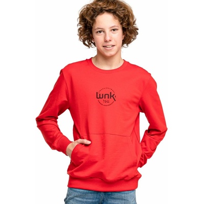 Winkiki Kids Wear chlapecká mikina WNK červená
