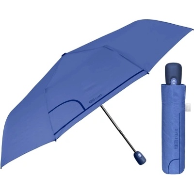 Дамски сгъваем автоматичен Open-Close чадър Perletti Time 26355, Синьо-лилав