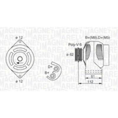 generátor MAGNETI MARELLI 063731884010