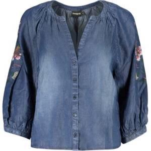 Desigual Дамска риза с дълъг ръкав desigual, Размер xs, Цвят Синьо (26swbw16_bl5055)