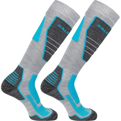 Salomon Дамски ски чорапи Salomon Pro Ski Socks Womens - Black/Blue
