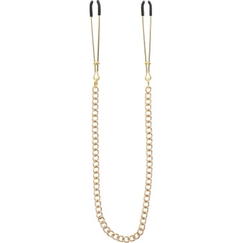 Taboom Метални щипки за зърна с верига в златисто Taboom