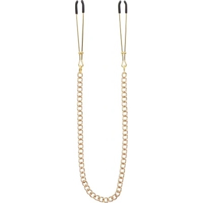 Taboom Метални щипки за зърна с верига в златисто Taboom