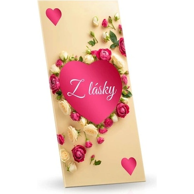 Selllot Z lásky mléčná s mandlemi a jahodami 175 g